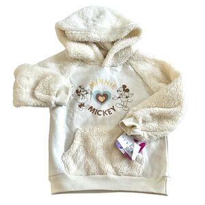 NWT Toddler Girl Minnie Mickey‎ Mouse Pullover Sweater Hoodie size 4T